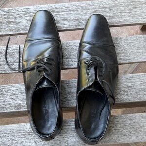 Italian Black Men's Oxford Dress Shoes size 9